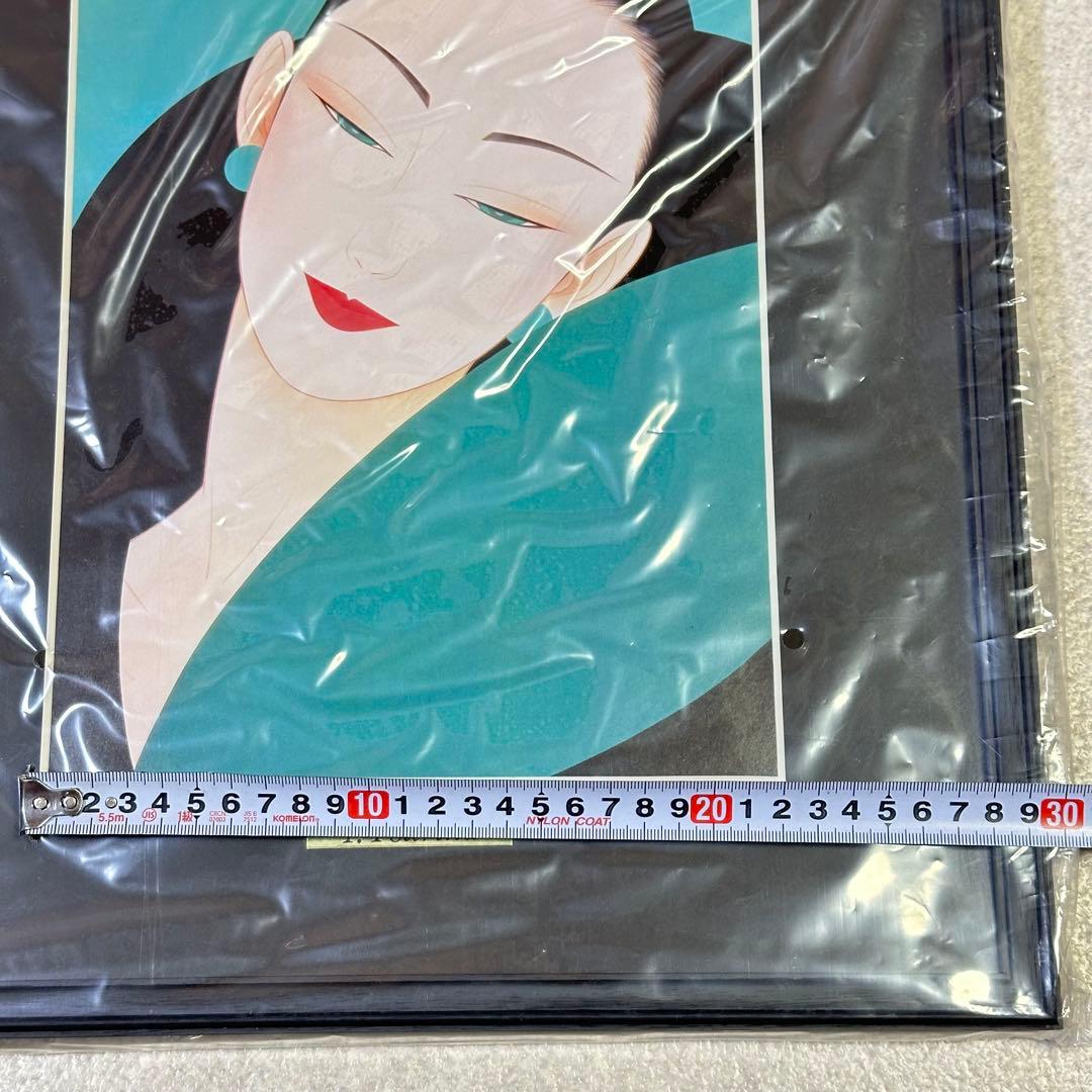 【希少品】鶴田一郎　美人画　絵画　日本女性　額入り　年代物　保管品　骨董