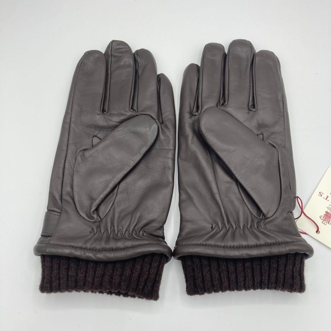 DENTS デンツ ヘンリー レザーグローブ 手袋 ブラウン Lサイズ