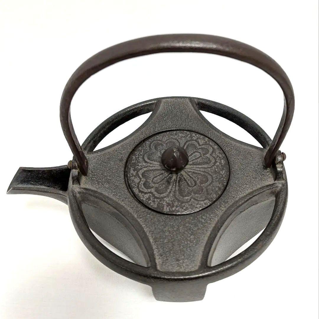 七宝鉄瓶　高橋敬典　共箱　替え蓋 茶道具　七宝銚子