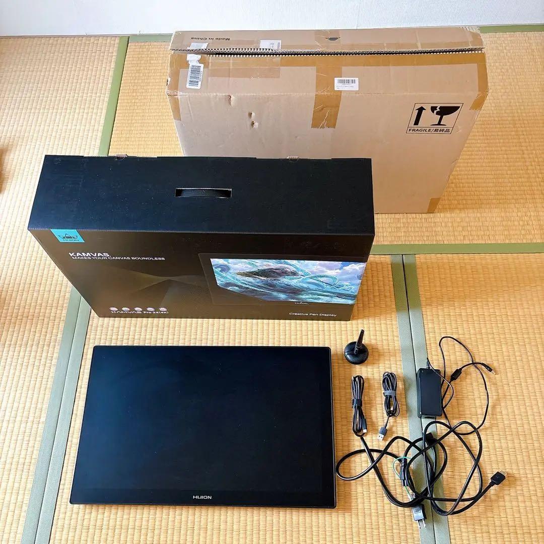 【ほぼ未使用】Huion Kamvas Pro24 (4K) 液晶ペンタブレット