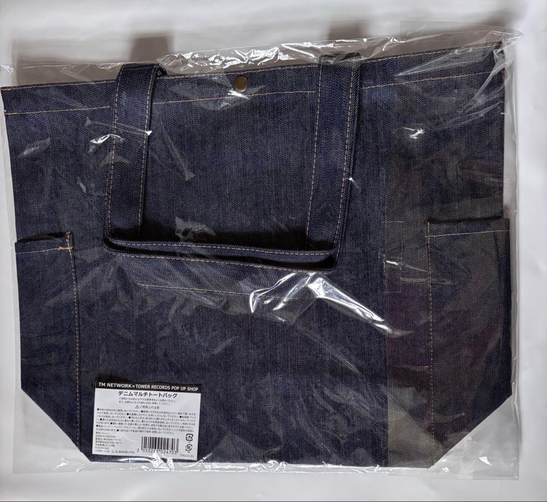 tm network タワーレコード4種デニムトートバッグ他tmnetwork