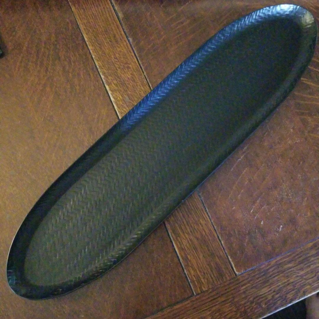 井上らんたい漆器 久留米 伝統工芸品 フランスパン皿 （大）