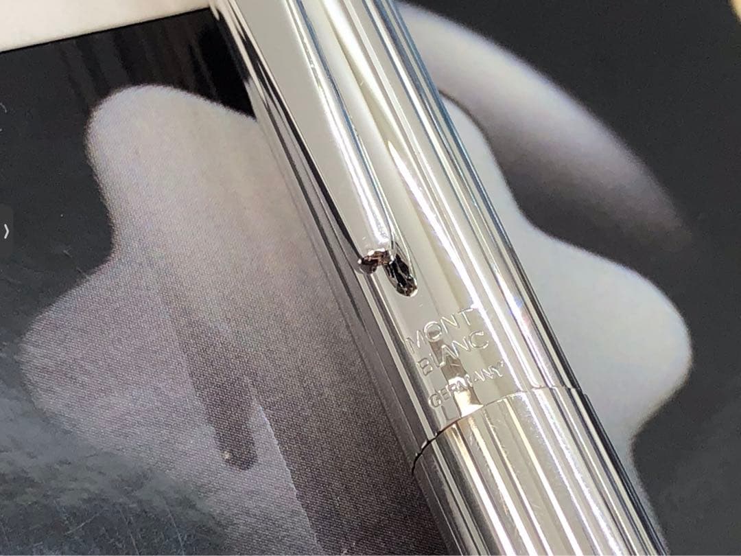 稀な未使用に近い極上の保管品！総プラチナ張りノブレス★No1157★モンブラン製