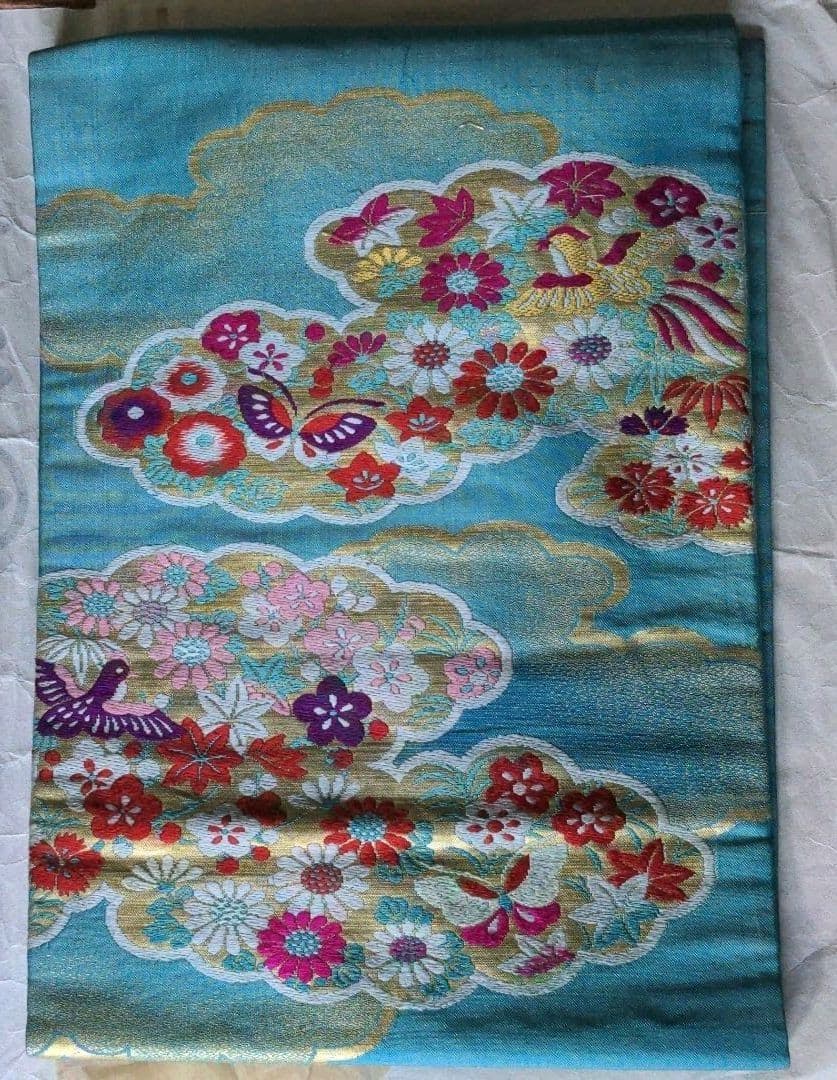 昭和レトロ　刺繍　名古屋帯