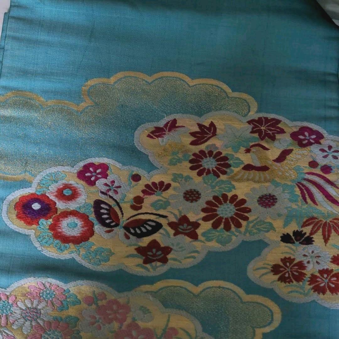 昭和レトロ　刺繍　名古屋帯