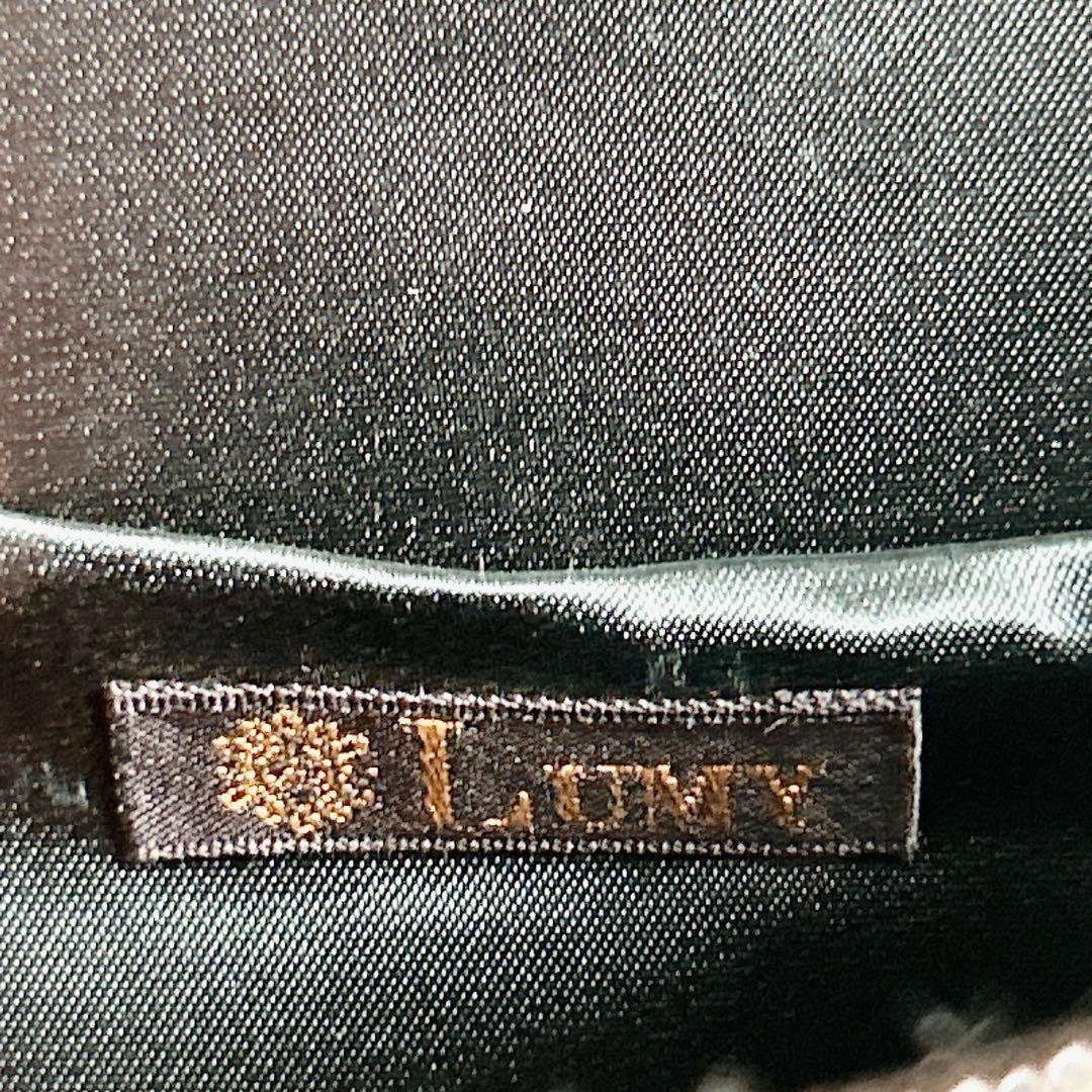 【美品】LUMY はしもと 皇室御用達 ビーズバッグ パーティーバッグ 2way