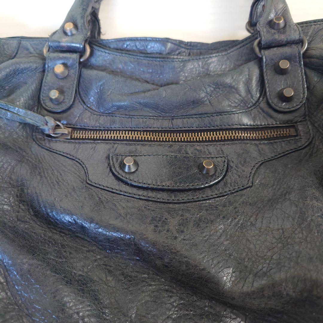 ト*ズ様 バレンシアガ シティ BALENCIAGA CITY ブラック