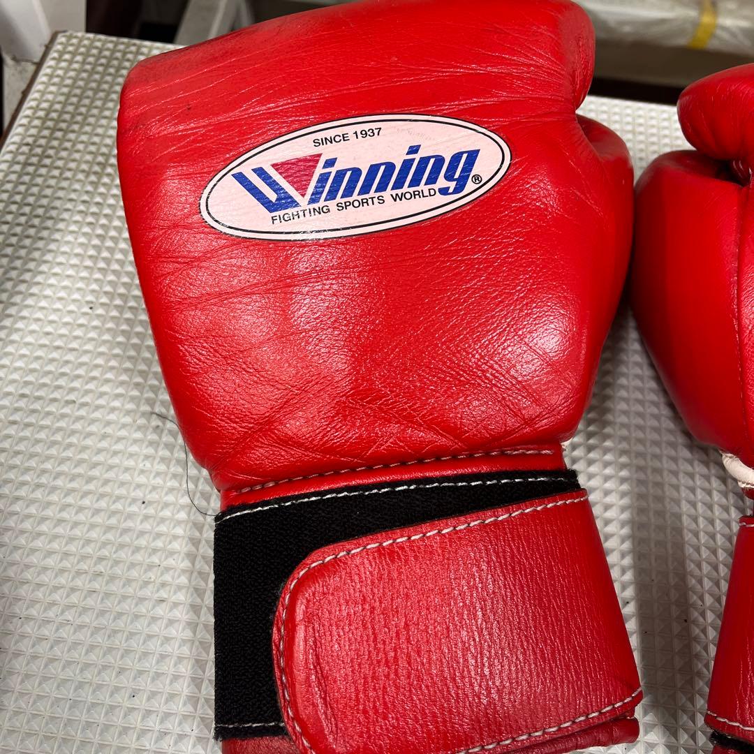 Winning ボクシンググローブ 赤 8オンス