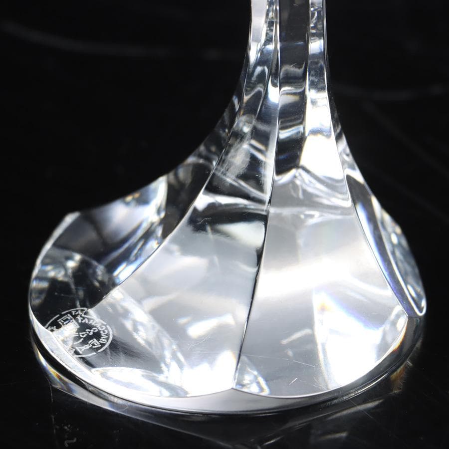 Y2935-1A バカラ クリスタル 超希少作品「ナルシス」ワイングラス