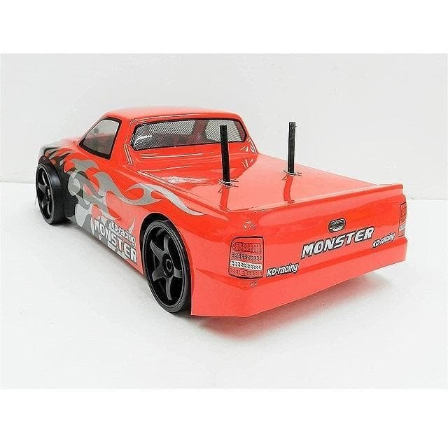 ターボ機能付き 1/10 ドリフトラジコンカー C002 赤 スペアボディー付