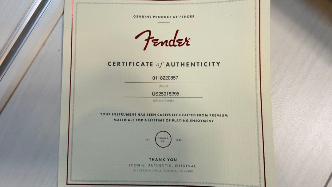 Fender Stratocaster(ストラトキャスター)