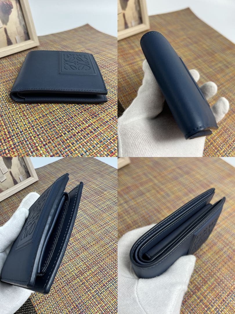 ✨極美品✨ LOEWE ロエベ バイフォールド　ウォレット　サテンカーフ