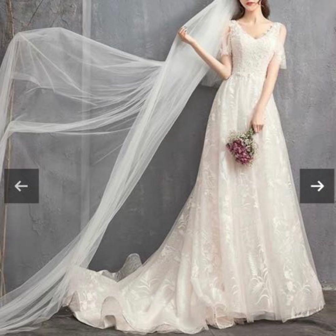 ウエディングドレス　Aライン