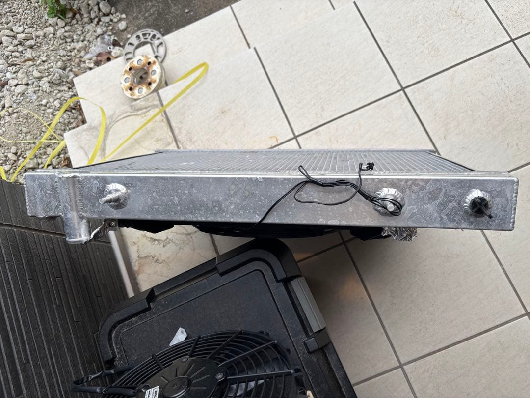 アルミ3層ラジエーター 電動ファン付き ER34等