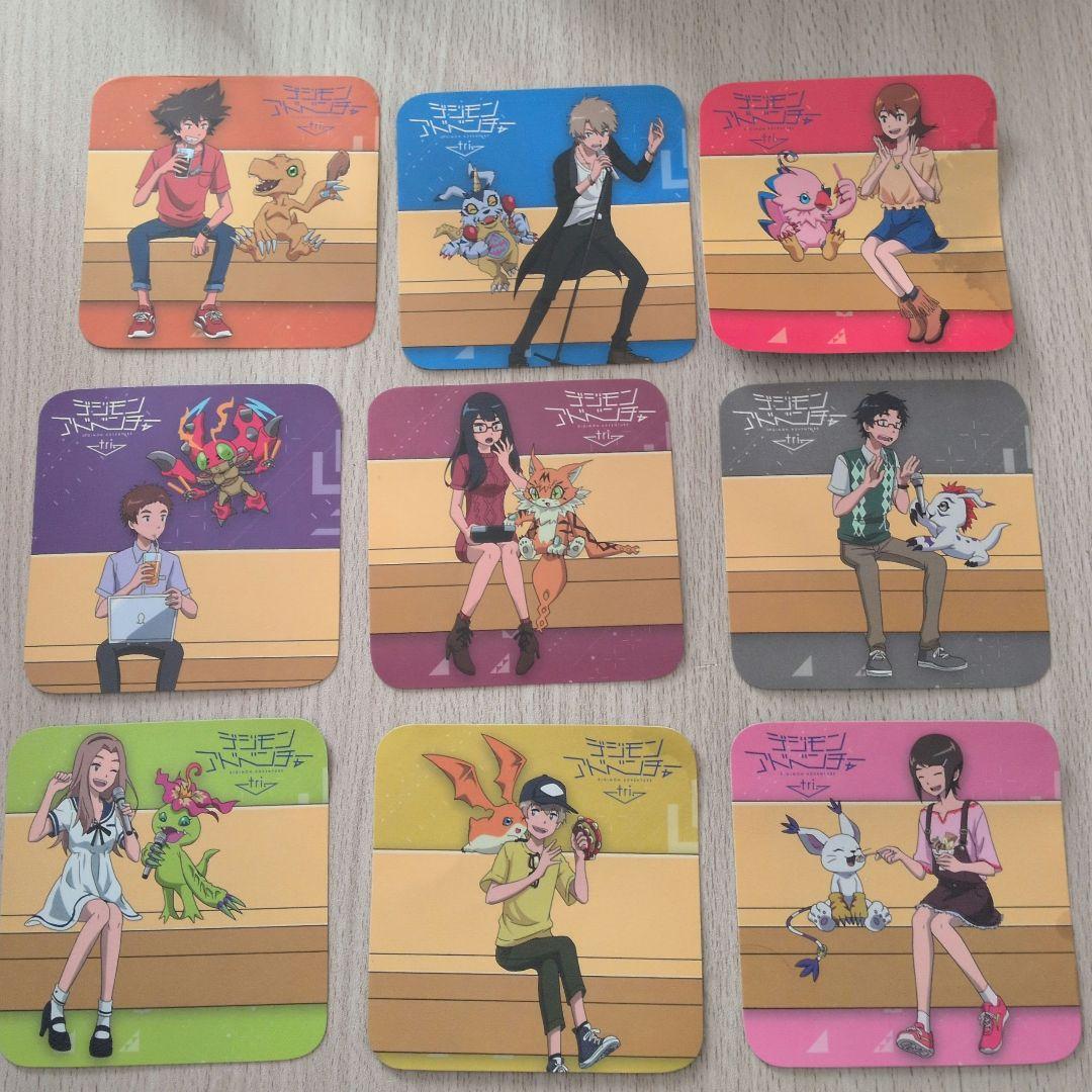 デジモンアドベンチャーtri. カラ鉄コラボ 第1弾 コースター コンプセット