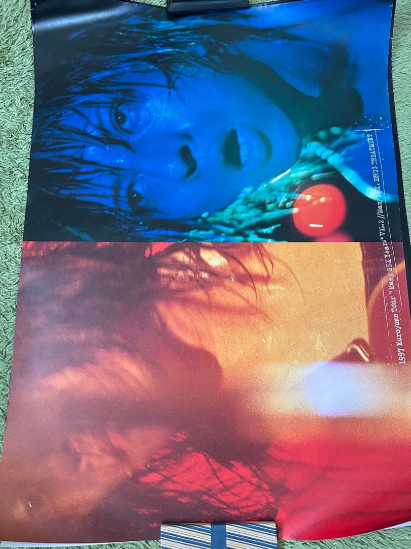 値下げ　黒夢　TOUR Many SEX Years vol.2 B1ポスター⑤