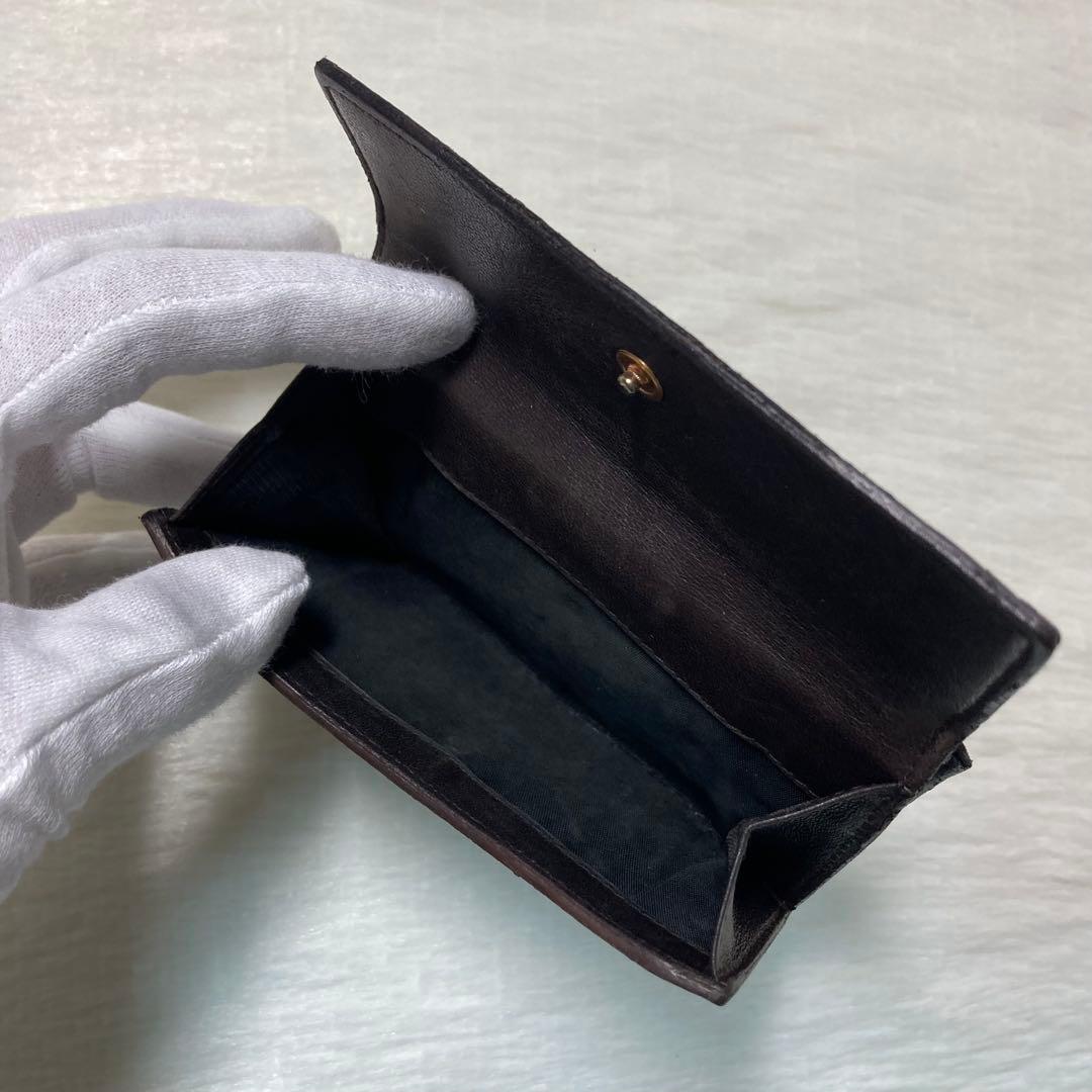 希少早い者勝ち　PRADA プラダ　二つ折り　パイソン　財布　黄色　ブラウン