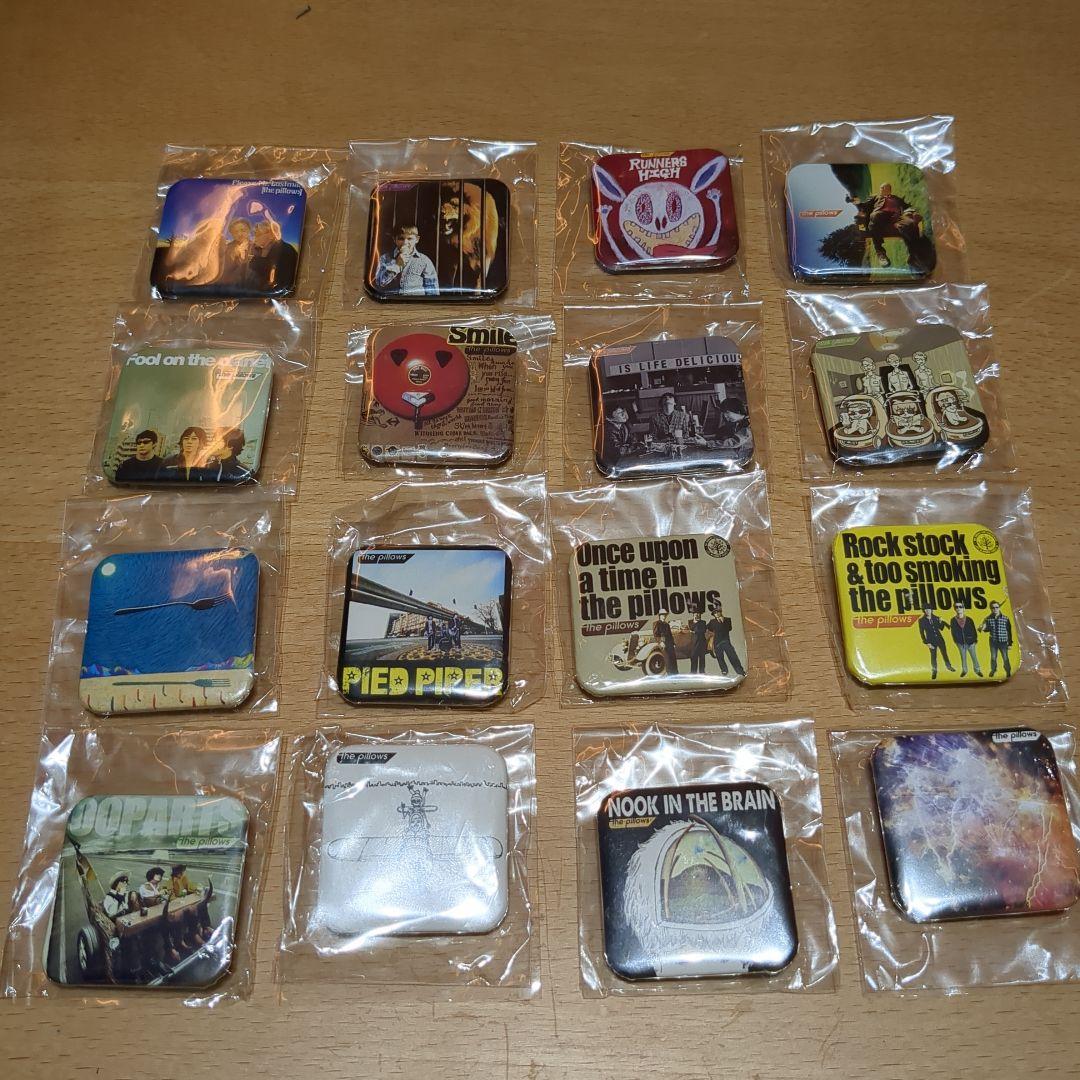 the pillows　CDジャケット缶バッジ　コンプリート　16 種
