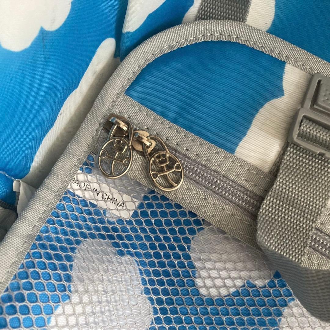 J様　カステルバジャック✨キャリーケース　スーツケース　ブルー　総柄　鍵付き