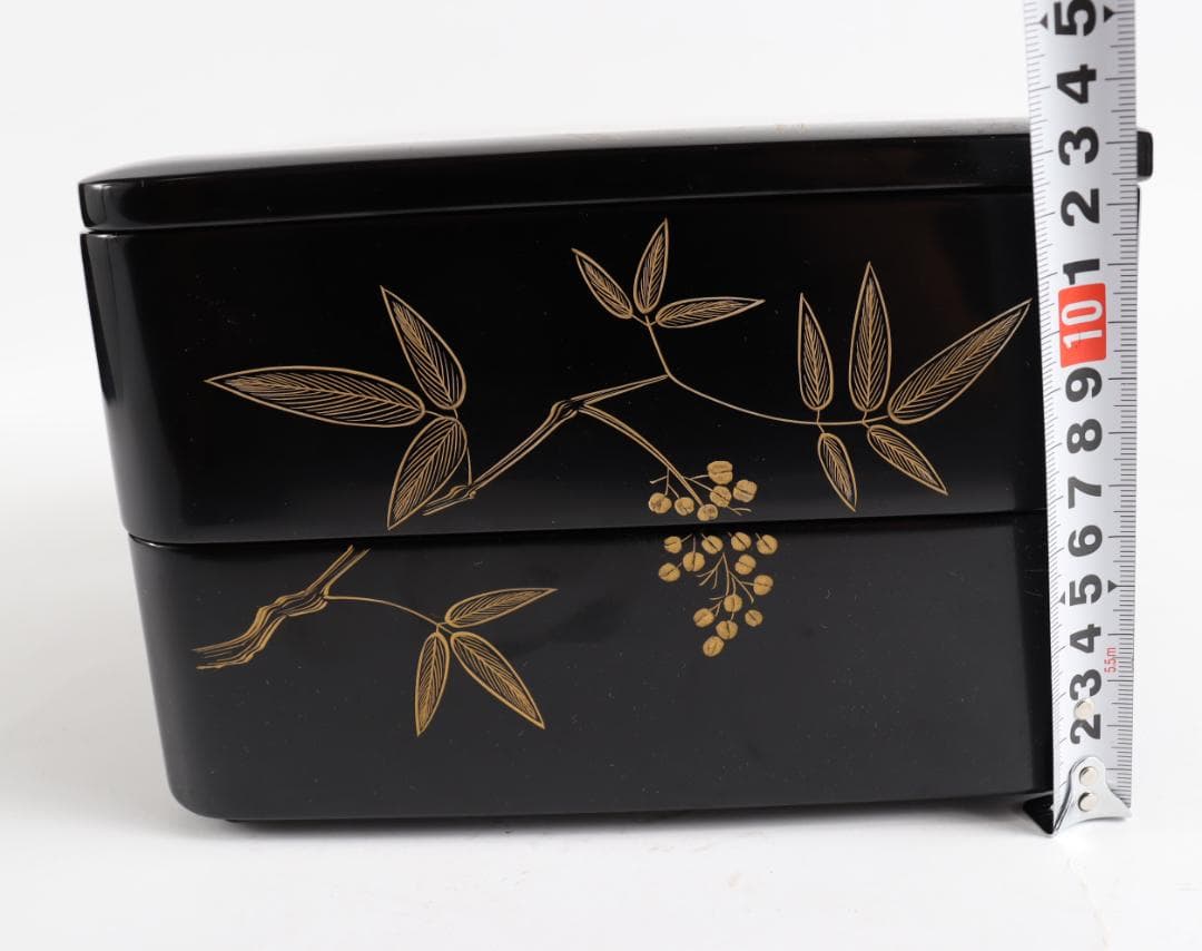 輪島塗 二段重 中道栄太郎 重箱 漆器 共箱