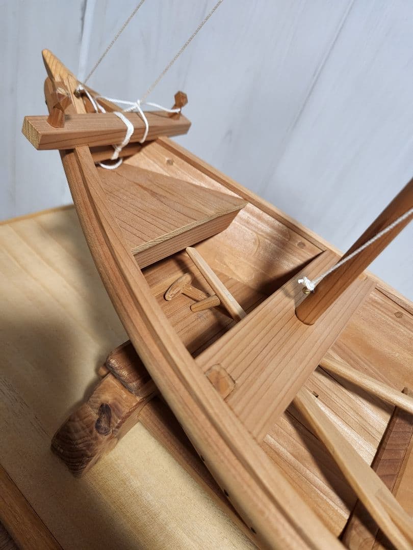 大工 手作り 木製模型船 ケース付き 世界に一つ　プロによる安心梱包発送‼️