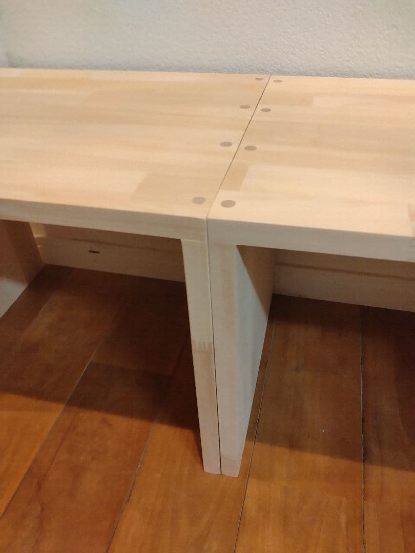 木製　ハンドメイド　オーダー　コの字　踏み台　スツール　ベンチ　ラック　水槽台