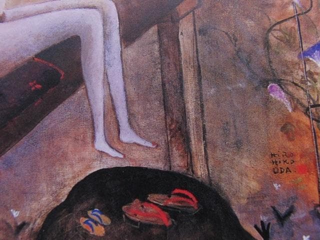 織田広比古、【月とお.ぱい】、希少な大判額装用画集より、美品