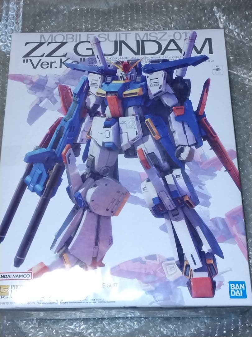 【美品☆未開封新品】MG1/100 ZZガンダム \"Ver.Ka\" ＋強化パーツ
