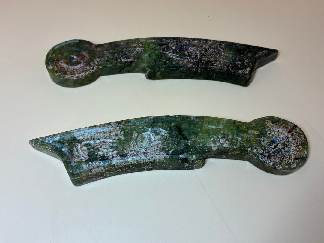 中国骨董品 天然高古玉 天然玉石 刀幣通貨高古玉 貴重 時代物文房具 希少レア