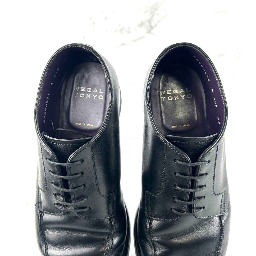 ✨最高峰✨ REGAL TOKYO Uチップ ブラック W33R 25