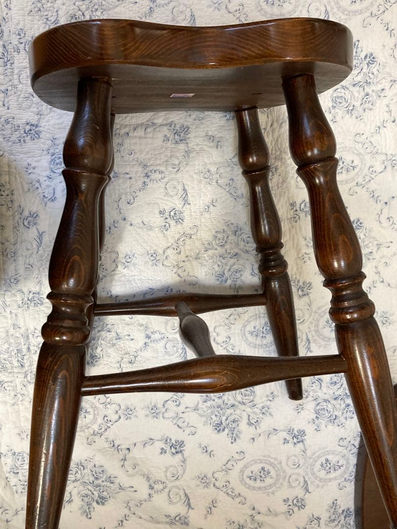 キツツキ　木製スツール 花台にも　2脚セット　飛騨産業