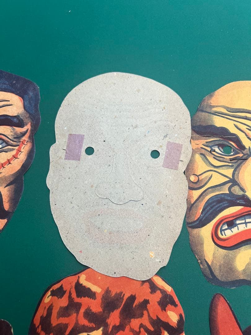 お面　1920's ホラー　アンティーク　ビンテージ　マスクusa ローブロー