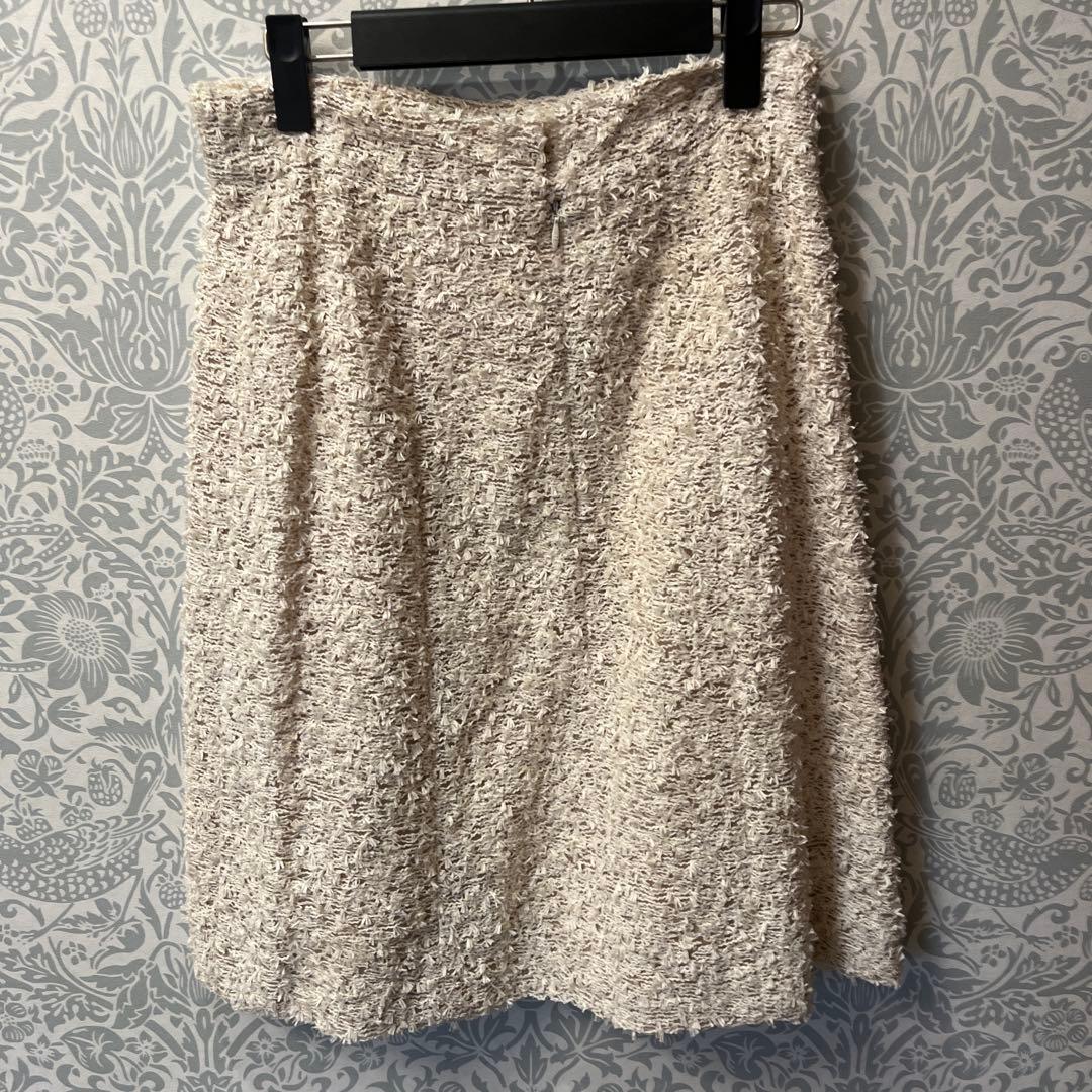 シャネル　アイボリー ツイード スカート