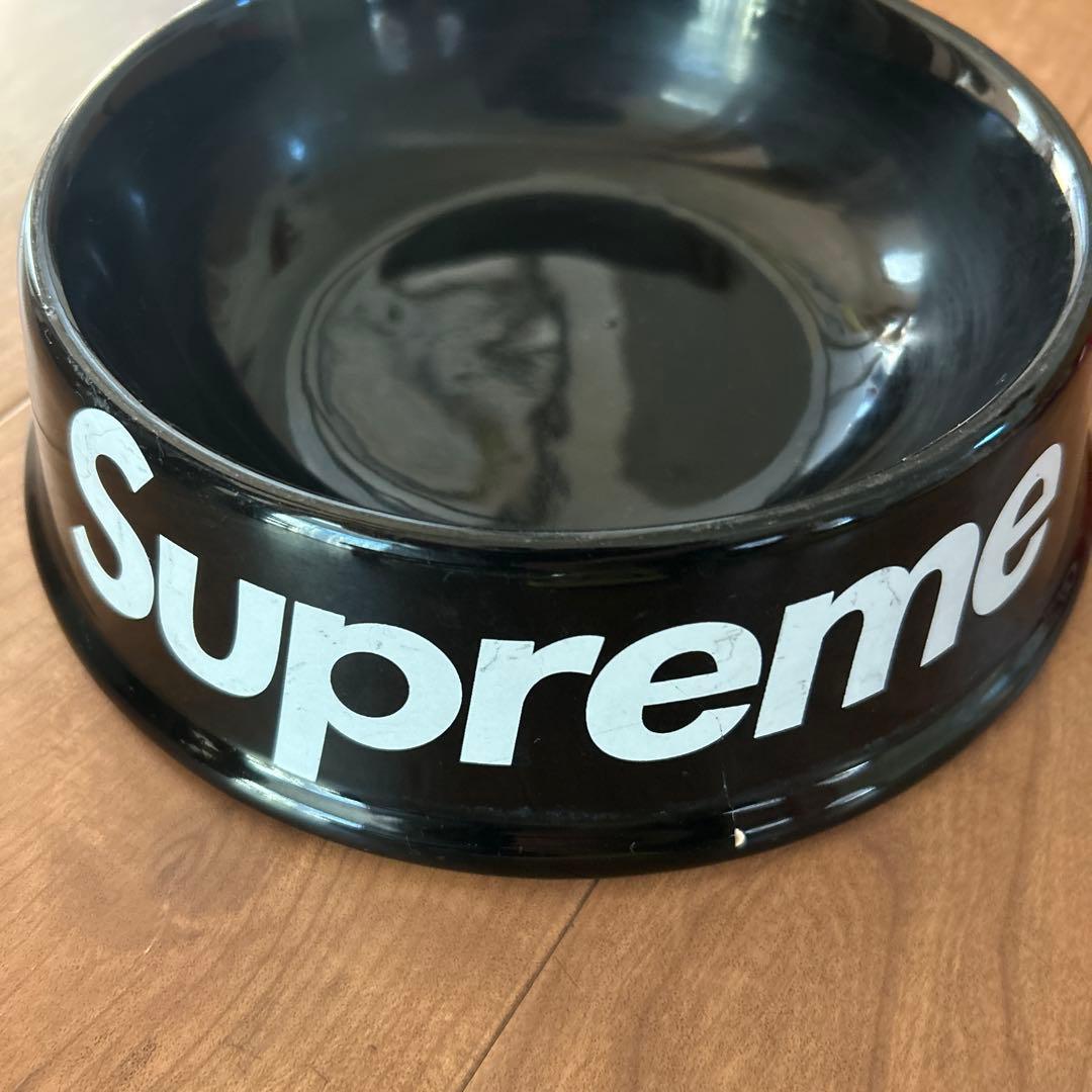 中古SUPREME シュプリーム ドッグボウル ブラック ボックス ロゴ