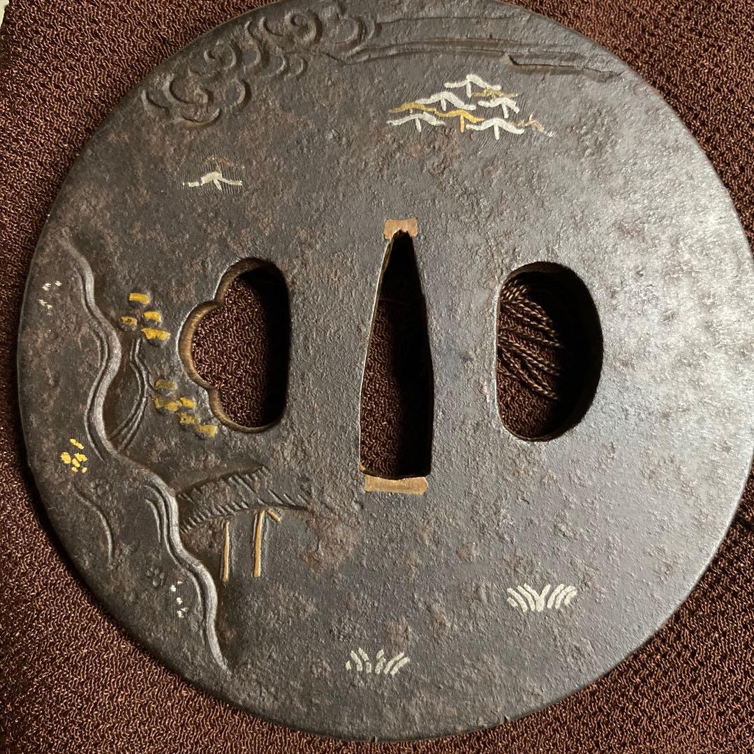 象嵌細工　鍔(つば)