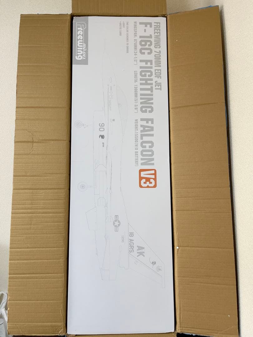 ラジコン 飛行機 F-16戦闘機 70㎜ ジェット PNP