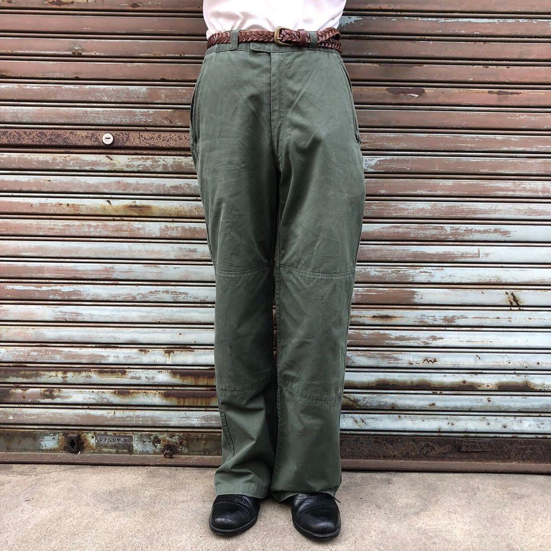 フランス軍 HBT ダブルニー カーゴパンツ デットストック