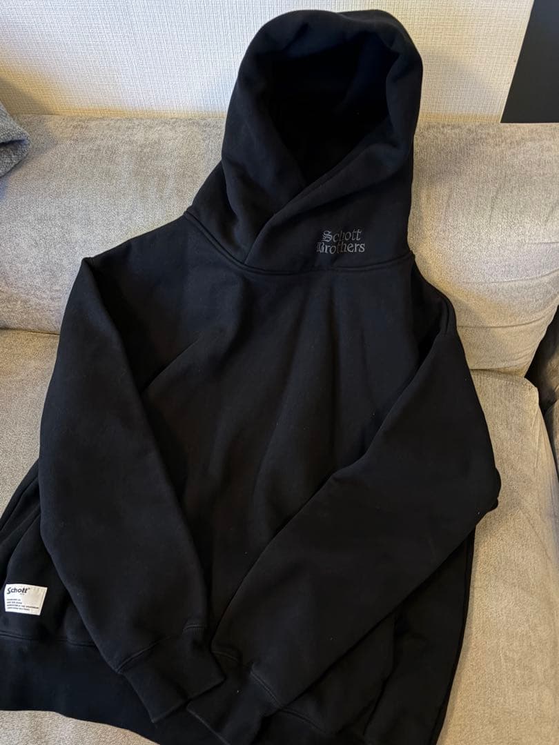 Schott B.S.HOODED SWEAT フーディ black sheep