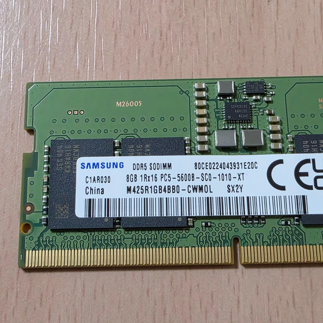 メモリー DDR5 SODIMM 8GB SAMSUNG [DDR5-5600]