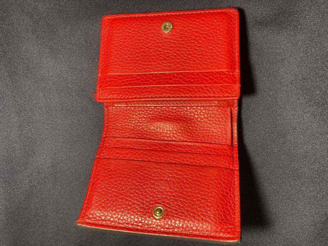 GUCCI アニマリエ　タイガー　赤　レアカラー 二つ折り財布　箱付き