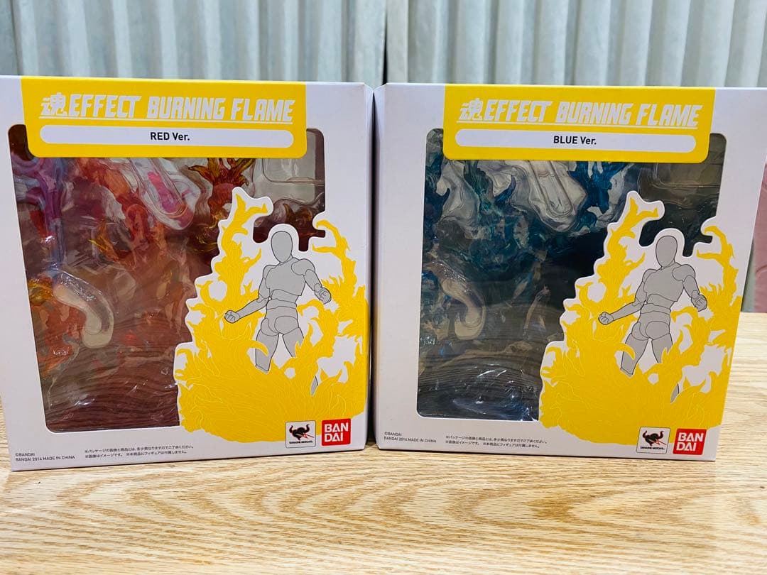○未開封○炎エフェクト　赤&青セット