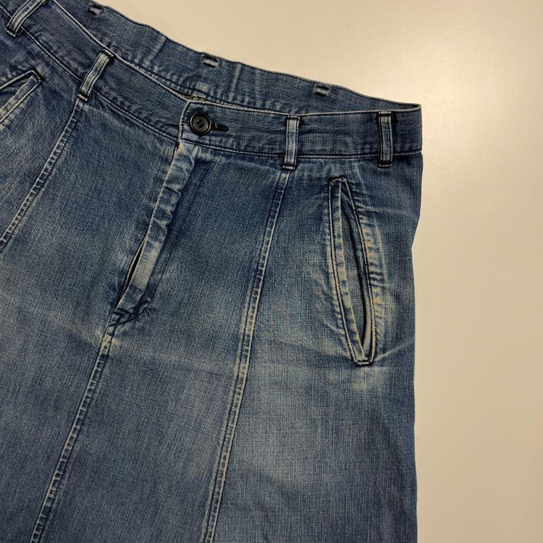 COMME des GARÇONS サルエルパンツ デニム ボトム ブルー S