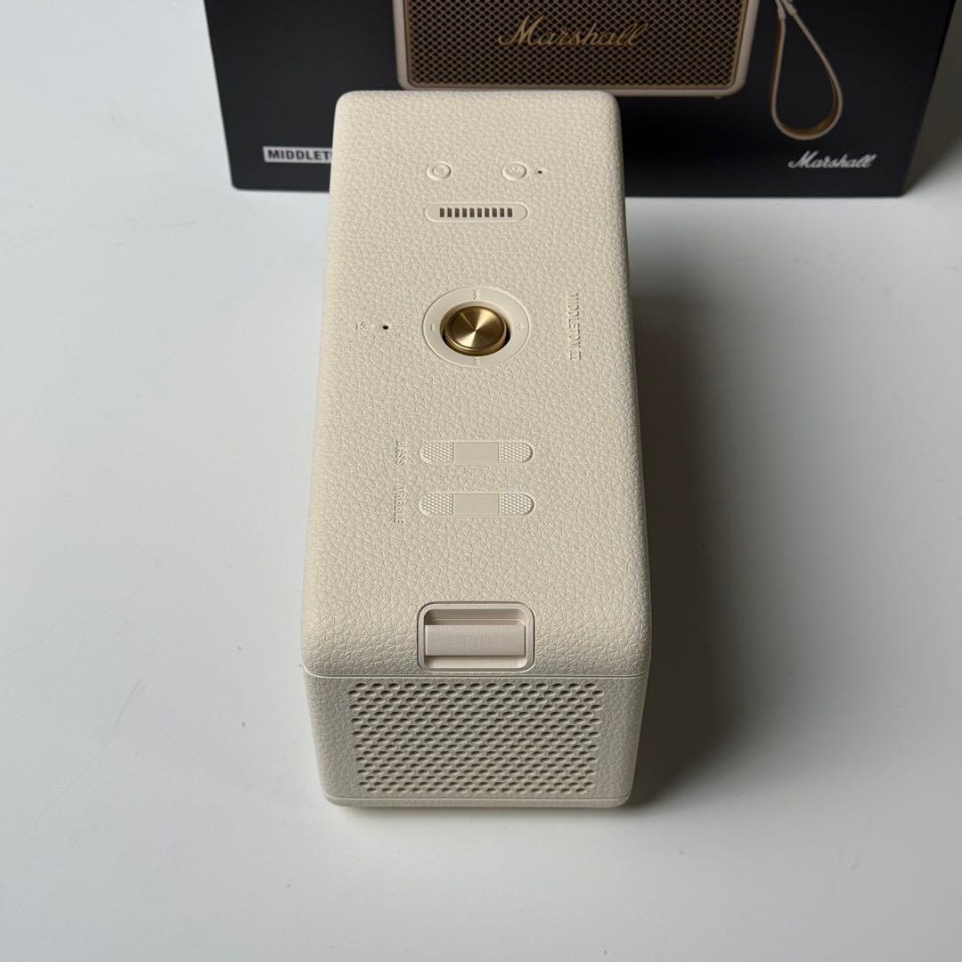 【ほぼ新品・延長保証付き】Marshall Middleton II クリーム色