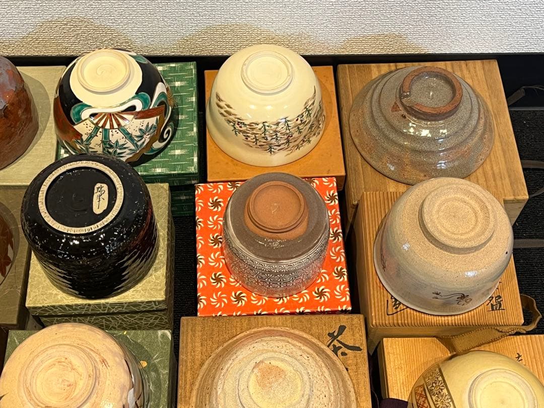 茶碗 抹茶碗 まとめて 32点 箱付 茶道具 陶器 京焼 紫雲 英香 赤雲 光臣