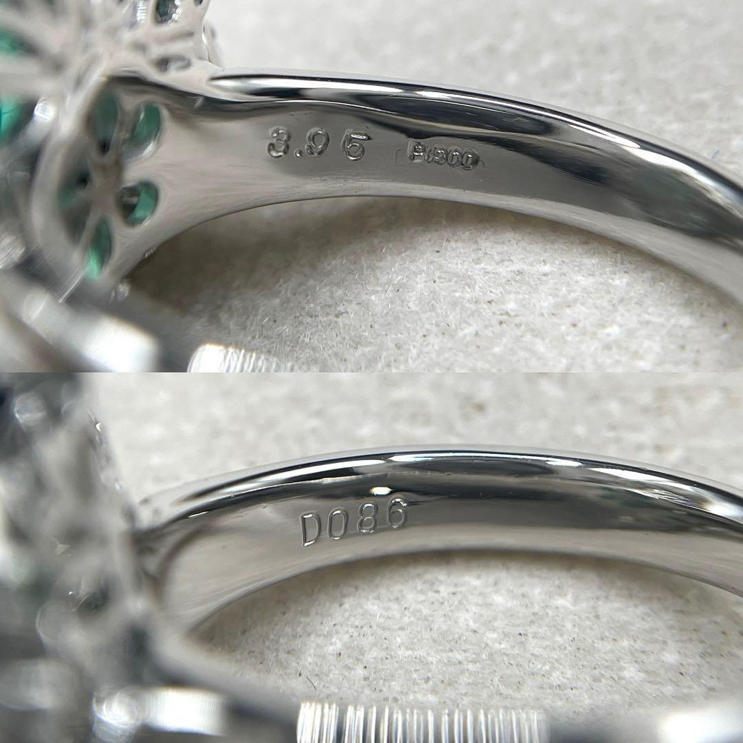 リサJL229★最高級 ムゾー鉱山産 エメラルド3.95ct リング 鑑付