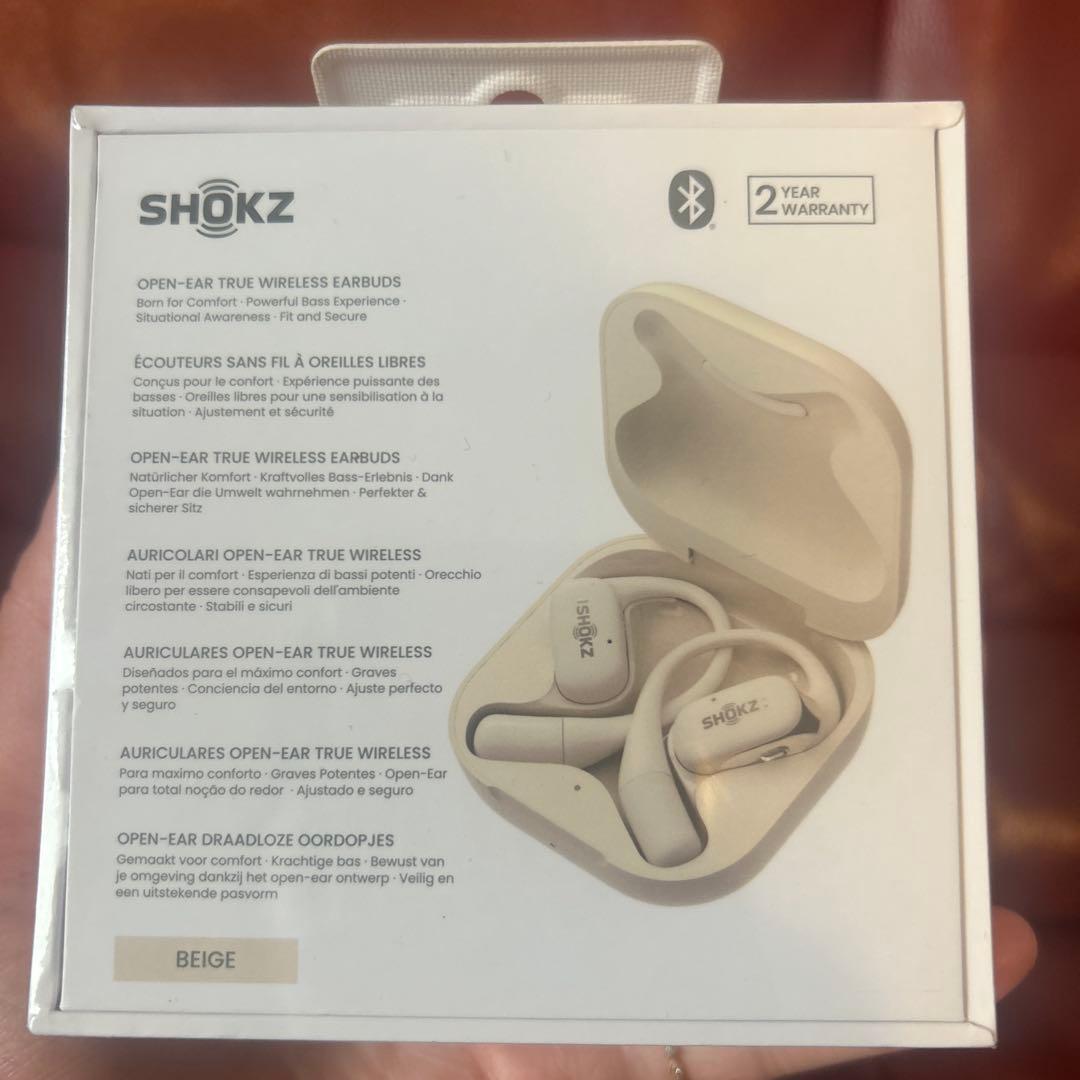 SHOKZ OPENFIT ワイヤレスイヤホン ベージュ