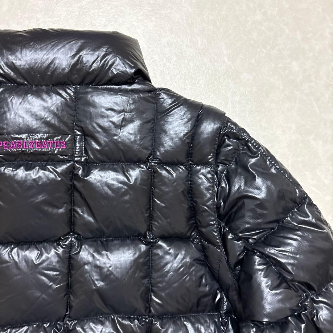 パーリーゲイツ★PERTEX®★袖着脱可能★ダウンジャケット【レディース 0（S