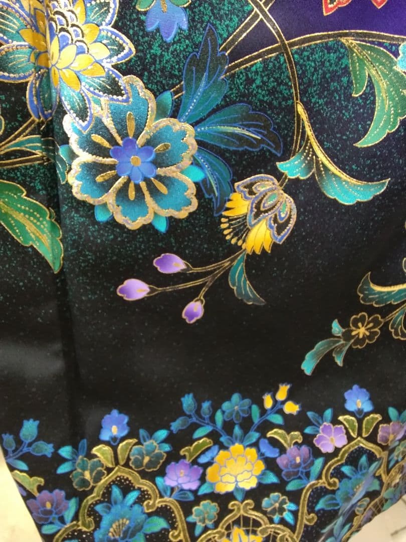 振袖フルセット、正絹振袖成人式、重ね衿、クリスタルストーン帯揚げ帯締、袋帯、襦袢