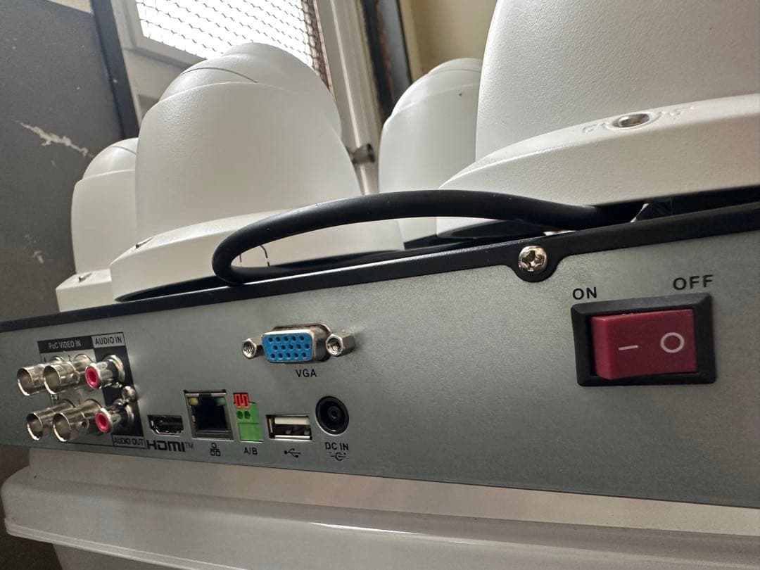 防犯カメラ 4台セット ドーム型 4chハードディスクDVR-POC04