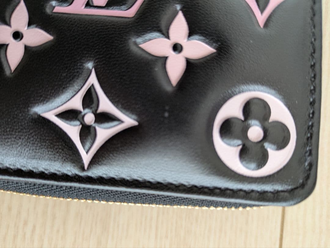 ルイ・ヴィトン財布 ポルトフォイユ・ルーM12378 ブラック ピンクレディース